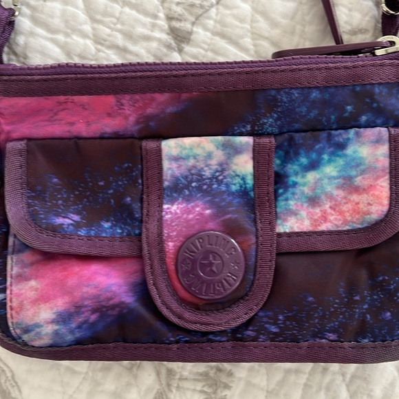 Kipling purple galaxy crossbody purse - Picture 3 of 4